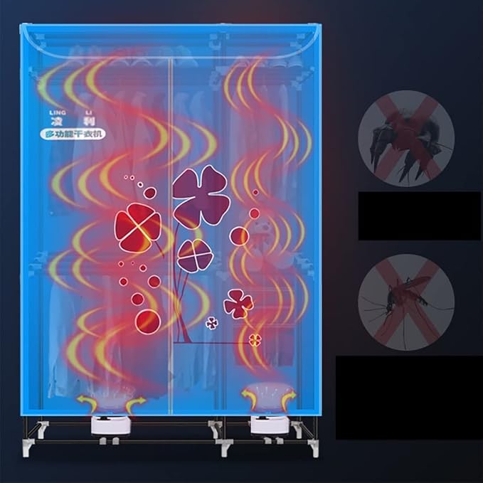 Foldable Electric Heated Clothes Airer Dryer Rack - Image 4