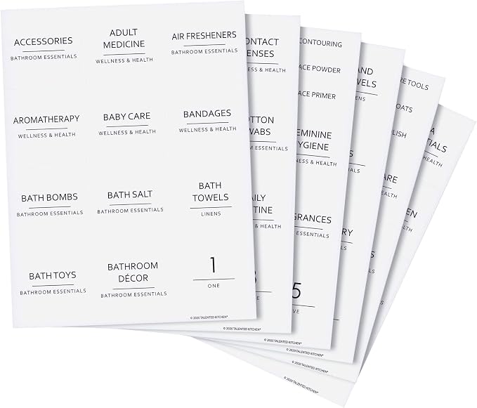 Talented Kitchen Minimalist Bathroom Labels - Image 6