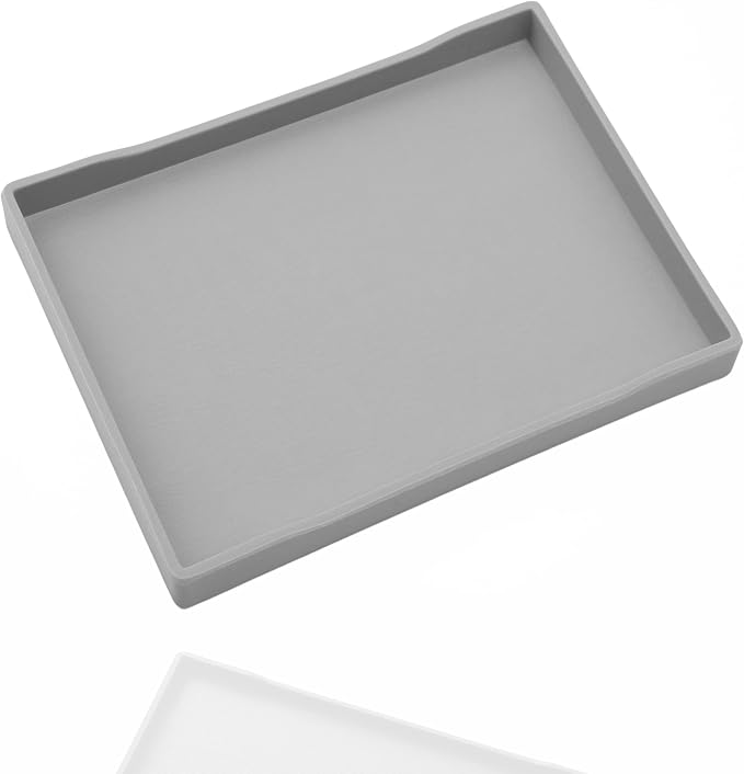 Gray Small Serving Tray, Countertop Organizer by VCREATC-VCREATEFORCUSTOMER