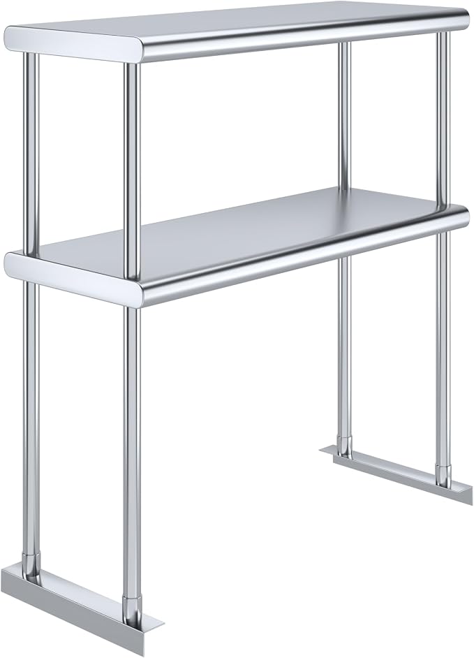 AmGood Double OverShelf Stainless Steel NSF by AmGood