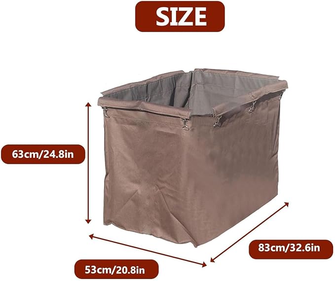 400L Rectangle Commercial Laundry Trolley Replacement Bag Extra Large - Image 2