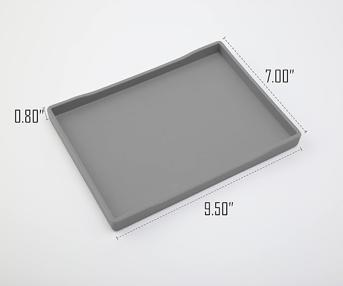 Gray Small Serving Tray, Countertop Organizer - Image 6