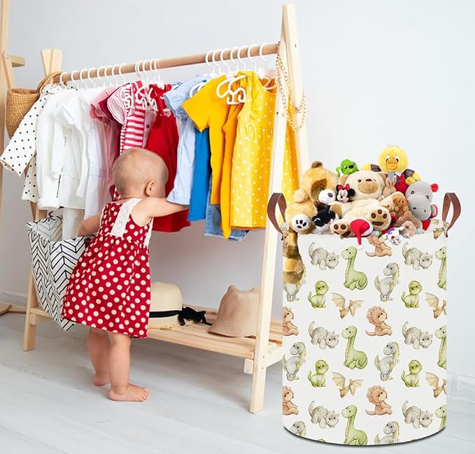 19.7" Laundry Basket, Dirty Clothes Hamper, Waterproof Storage Bin, Room Decor - Image 4