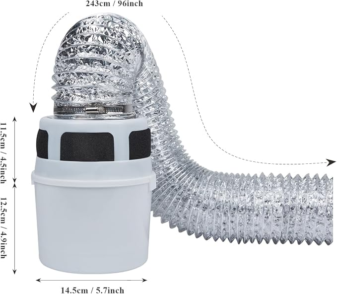 VIWINVELA 3 IN 1 Indoor Dryer Vent Kit Filter Bucket - Image 7