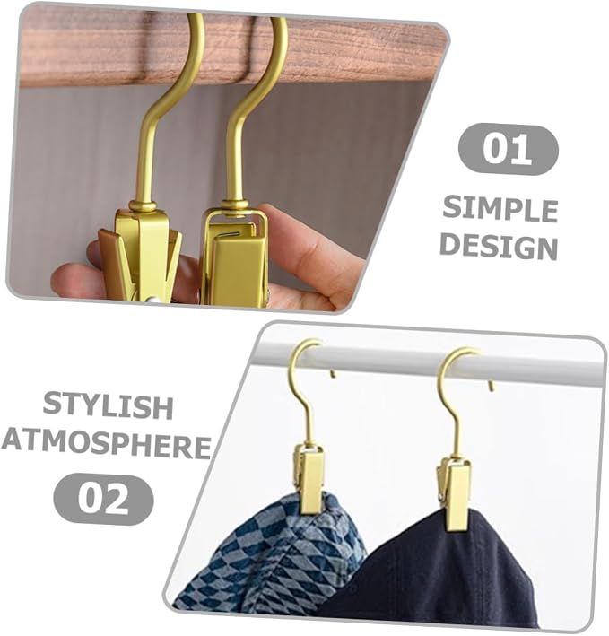 5pcs Multi-Functional Aluminum Alloy Laundry Clips Heavy Duty Hooks - Image 9
