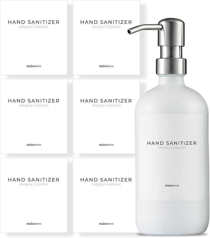 MaisoNovo Waterproof Labels for Bottles Modern Design by MaisoNovo-TheArtofSustainableLiving
