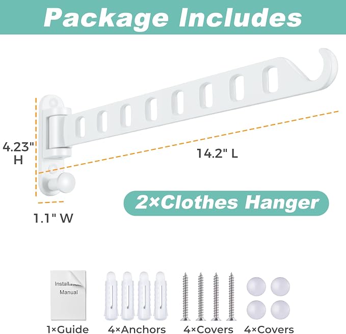 Wall Mounted Clothes Hanger - Image 6