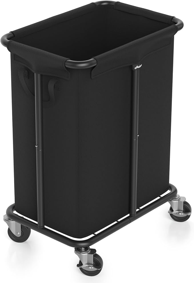 Laundry Basket with Wheels, Rolling Laundry Hamper, 46 Gallons, Removable and by Hodonas