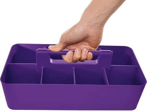 -Large Portable Caddy, DIY Dividers, 8 Compartments, School Office Supplies - Image 2