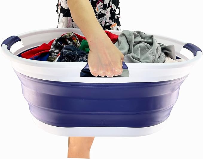 SAMMART 44L Collapsible Plastic Laundry Basket - Image 8