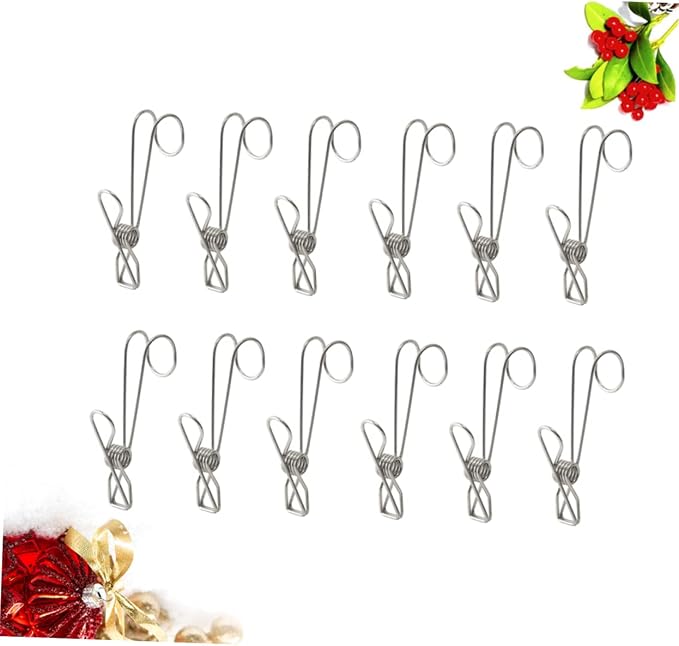 Cabilock 12pcs Stainless Steel Hangers Clips - Image 5