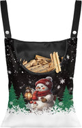 Snowman Hanging Clothes Pin Bag by Psesaysky