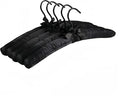 5 Pcs 17 Inch Black Satin Padded Hangers by Unknown