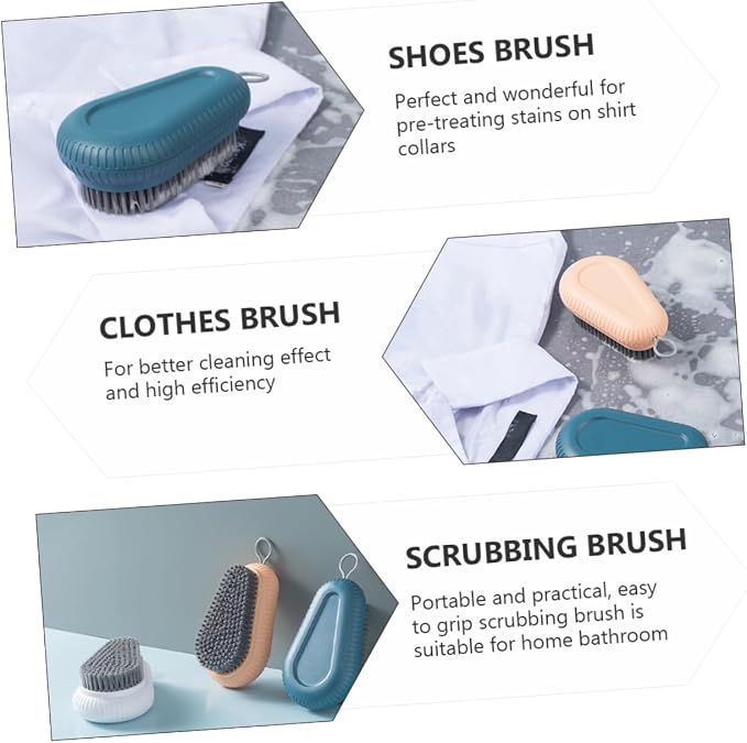 Didiseaon Laundry Brush Set 3pcs Soft Bristle Upholstery Brush - Image 2