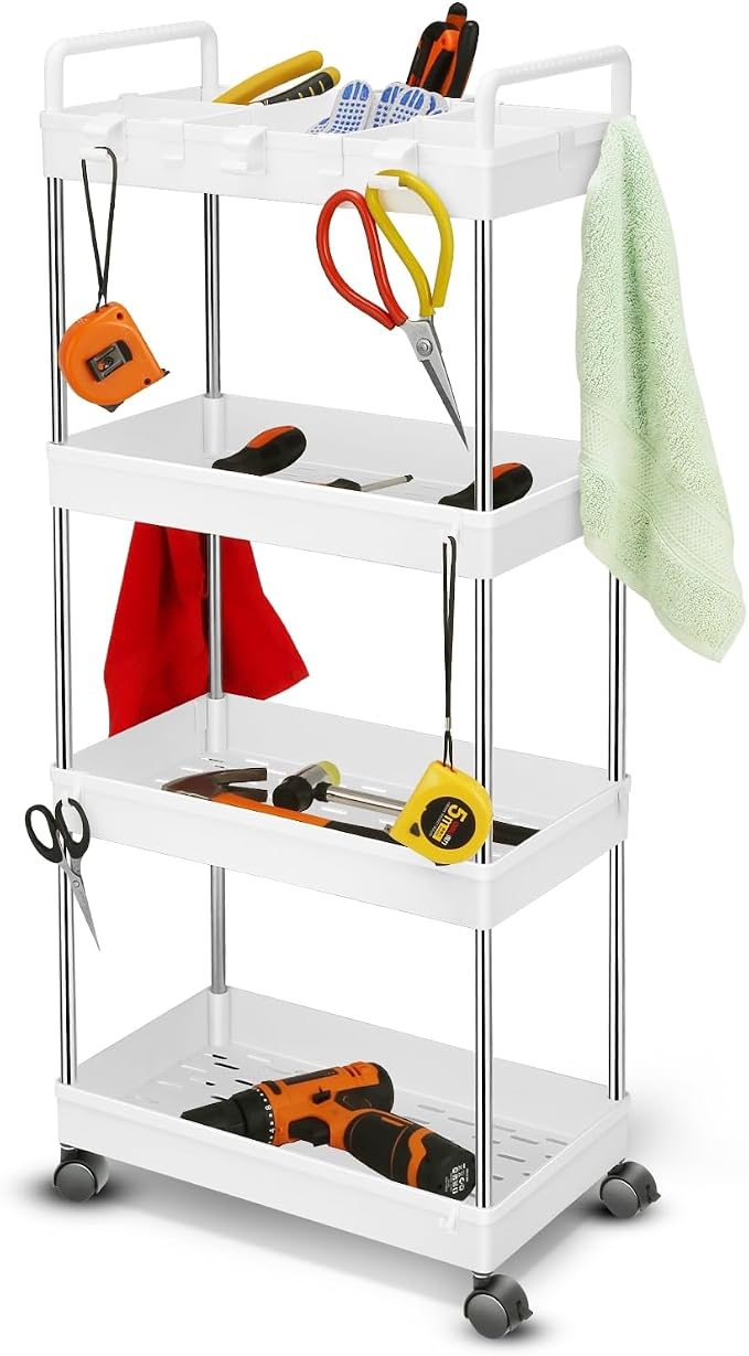 Auto Dynasty 4 Tier Slim Rolling Cart by AutoDynasty