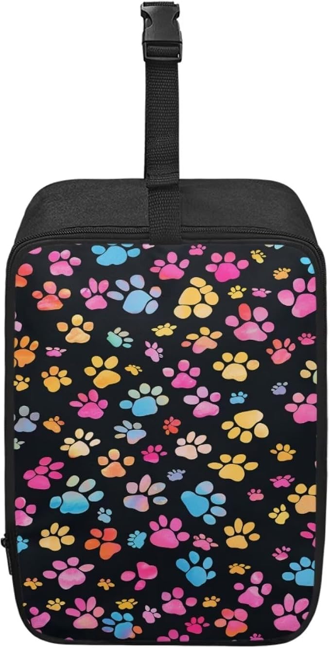 Colorful Paw Travel Steamer Storage Bag Zippered Carrying Case by YUVAMAGIMO