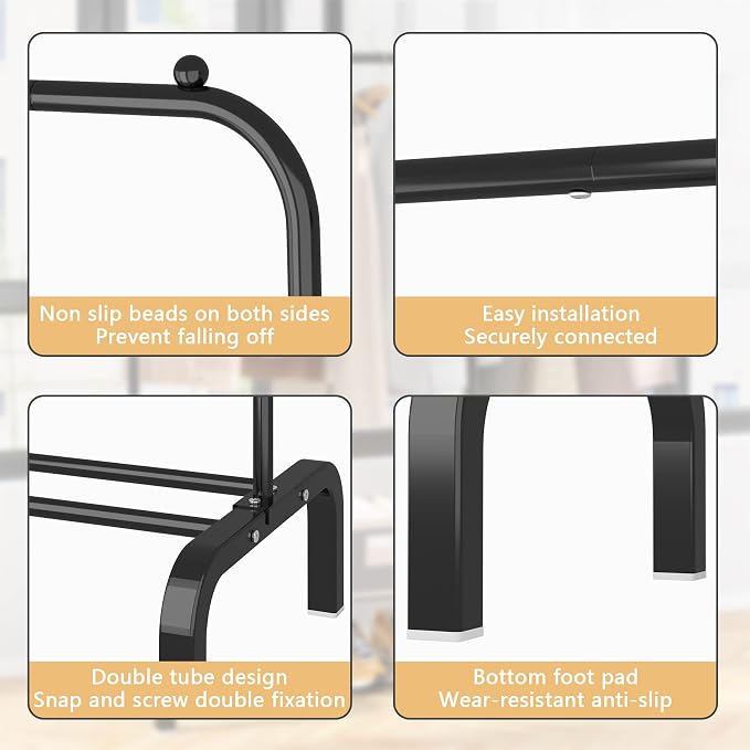 Clothes Rack Metal Clothing Rack - Image 7