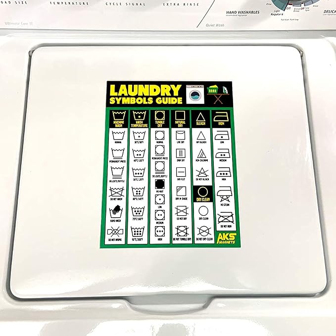 Laundry Symbols Guide Magnet - Image 6