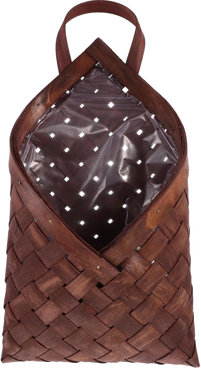 VOSAREA Vintage Woven Wall Hanging Storage Basket - Image 4