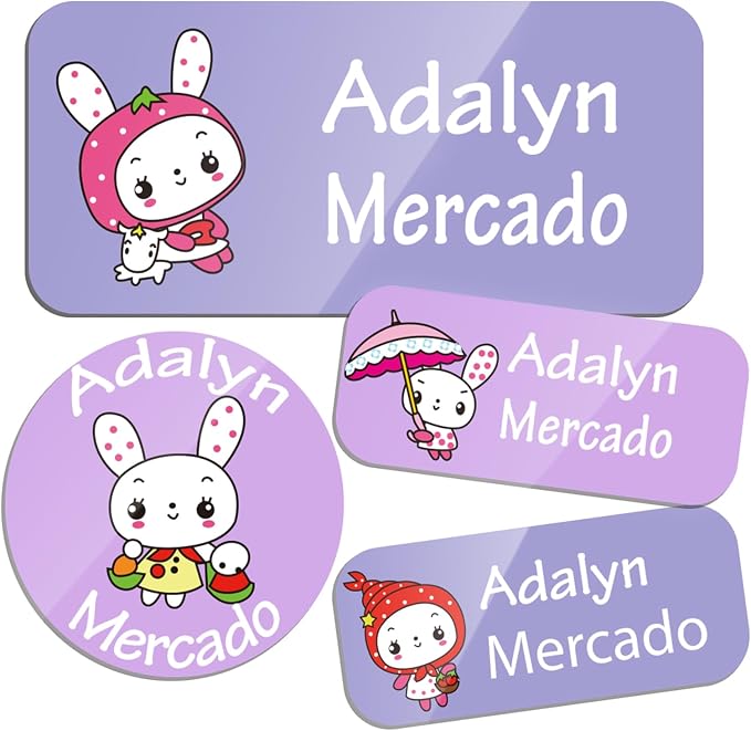 Custom Personalized Name Labels by TSNBYYC