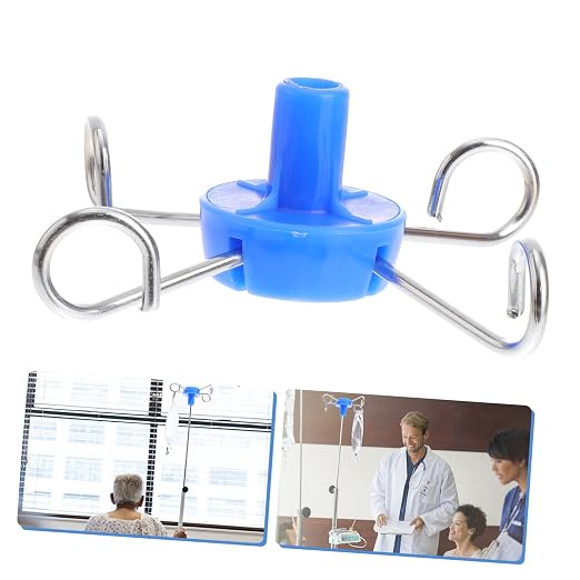 VOSAREA Stainless Steel Infusion Stand Hook Vertical Rack Hanging Hook - Image 3
