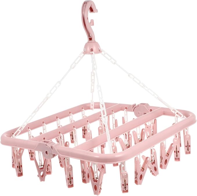Plastic Clip Drying Rack Rotating Hook by SOLUSTRE