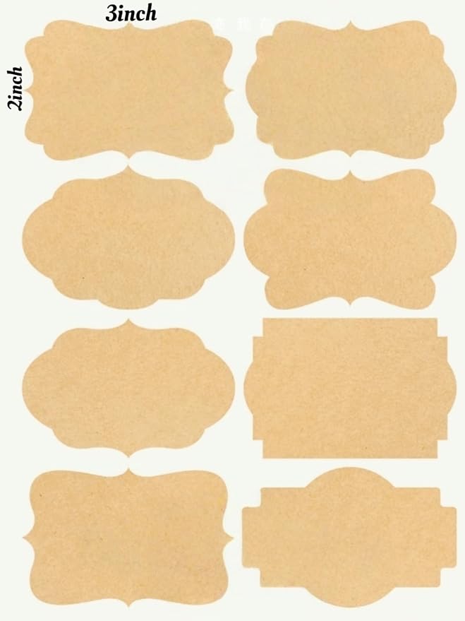 2" x 3" Labels for Jars, Canning Labels for Mason Jars, Blank Stickers to Write - Image 2
