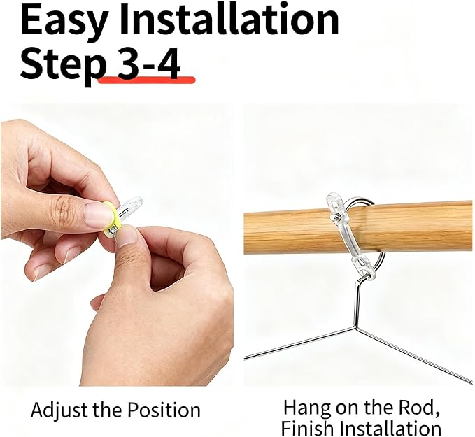 30 Pack Clothes Hanger Windproof Lock Straps – Silicone Fixing Clips Grip - Image 5