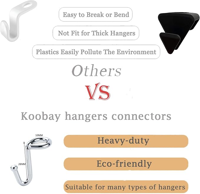 Clothes Hanger Connector Hooks, Clothes Hanger Organizer Mini Space Saving - Image 5