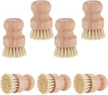 AHANDMAKER 7Pcs Wooden Bristle Cleaning Brushes Dish Scrubber Brush Kitchen by AHANDMAKER