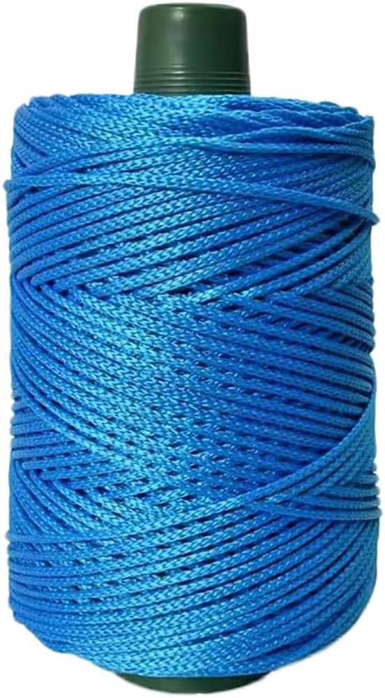 250G Hollow Braided Polypropylene Rope 3mm Colorful Polyester Yarn Handmade by Unknown