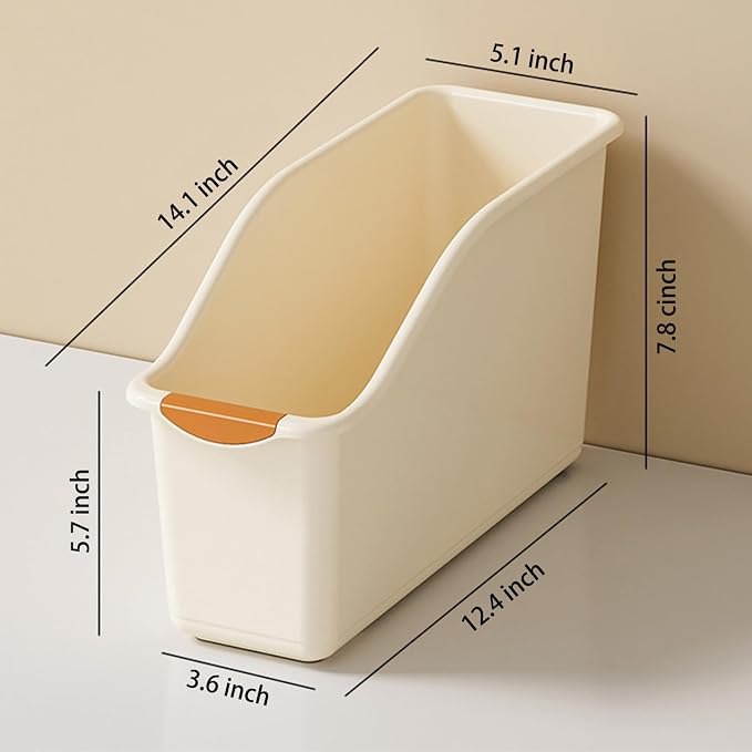 2 Pack Roll Out Plastic Organizer Bins, Tall Under Sink Organizer - Image 2