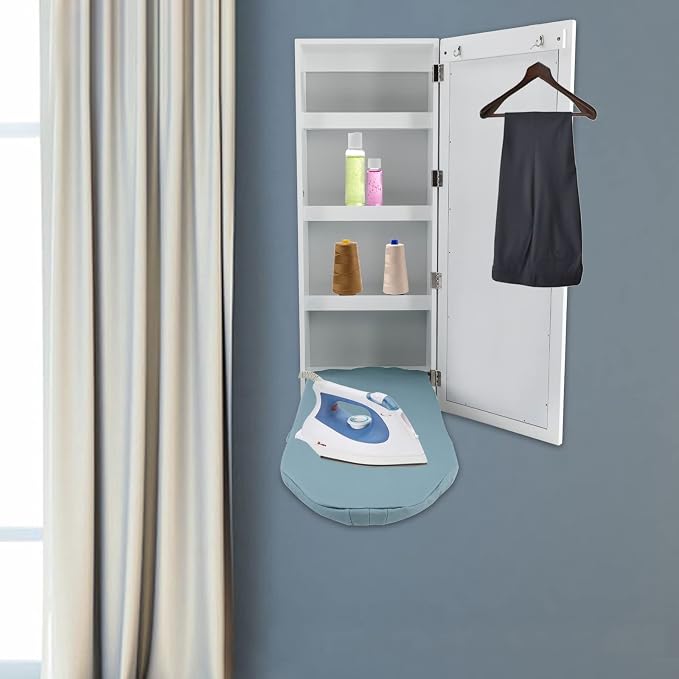 Household Hide Away Ironing Board Cabinet, Wall Mounted Ironing Board Cabinet - Image 2