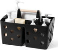 Anyoifax Portable Shower Caddy Plastic Shower Basket Organizer Divided Bathroom by Anyoifax