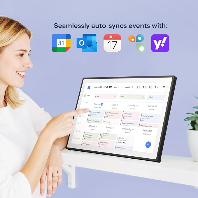 Digital Calendar, Smart WiFi Electronic Calendar&Chore Chart, IPS Touch Screen - Image 2