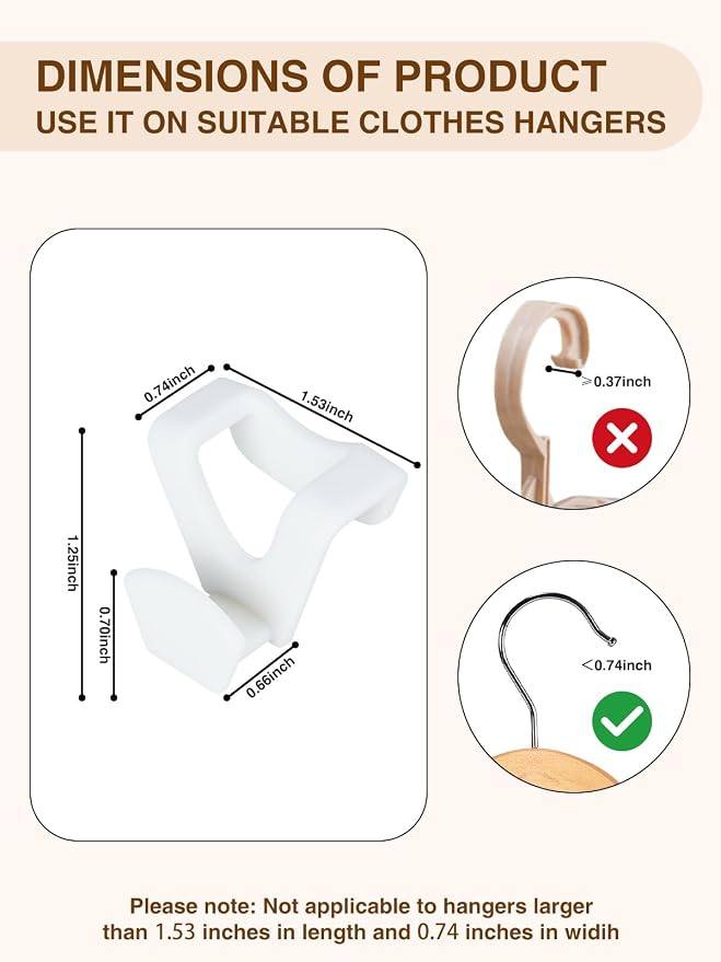 Smartor Hanger Hooks 30 Pack, Closet Storage and Organization as Hangers Space - Image 7