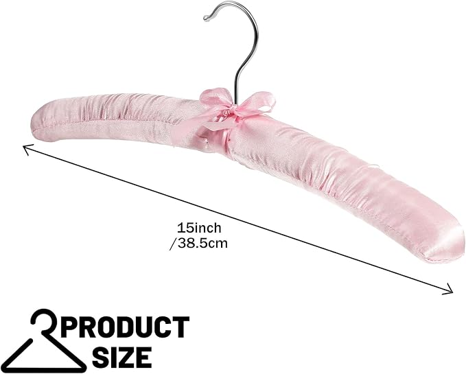 Jetec 24 Pieces Satin Padded Hangers - Image 3