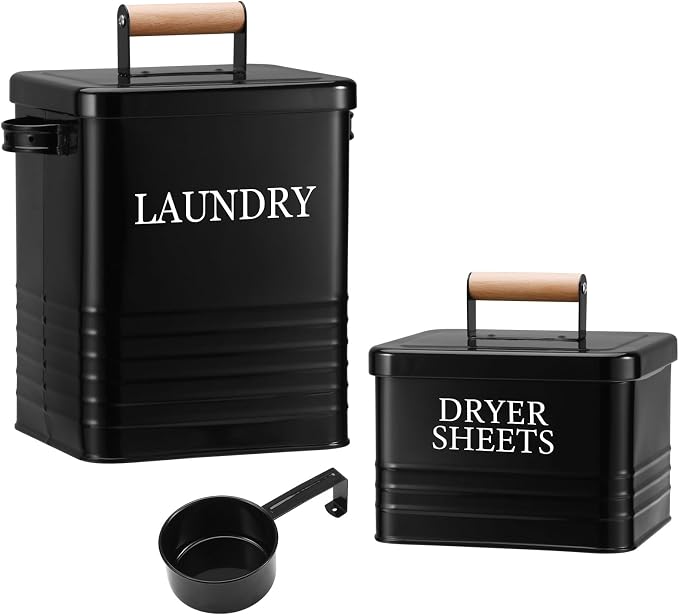Metal Laundry Powder Container by MOJIEZUO
