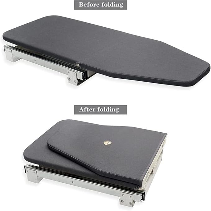Ironing Board Retractable Pull Out Ironing Board Closet Sliding Out Swivel Iron - Image 3