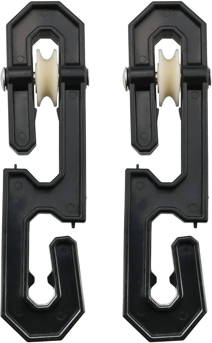 2PCS Plastic Aluminum Clothes Line Separator Spreader Pulley, S-Shaped - Image 2