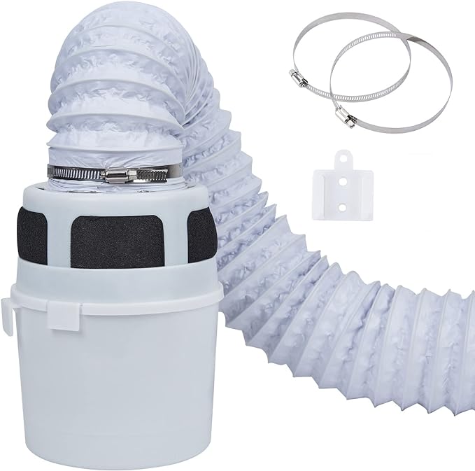 VIWINVELA 3 IN 1 Indoor Dryer Vent Kit Filter Bucket by VIWINVELA