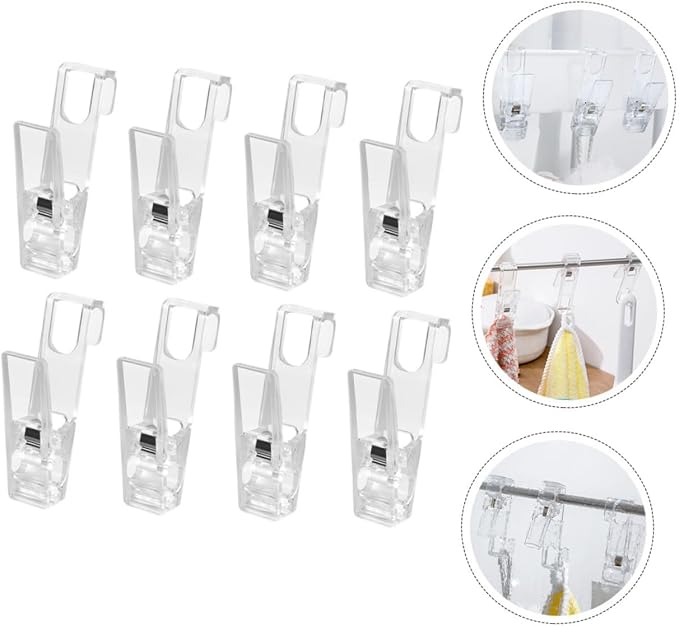 NUOBESTY 8pcs Heavy Duty Windproof Laundry Clips Multi-Functional Clips - Image 2