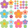 Pack 32 Sheets Colorful Flower Wall Sticker by rabowa