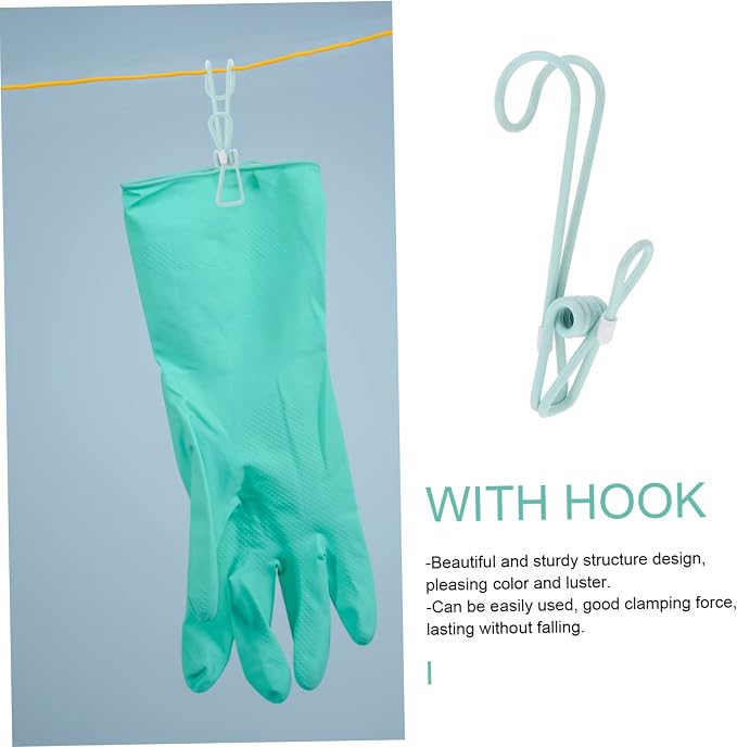 10pcs Plastic Clamp Hooks Easy to Use - Image 6