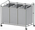 Simple Houseware Heavy-Duty 3-Bag Laundry Sorter Cart by SimpleHouseware