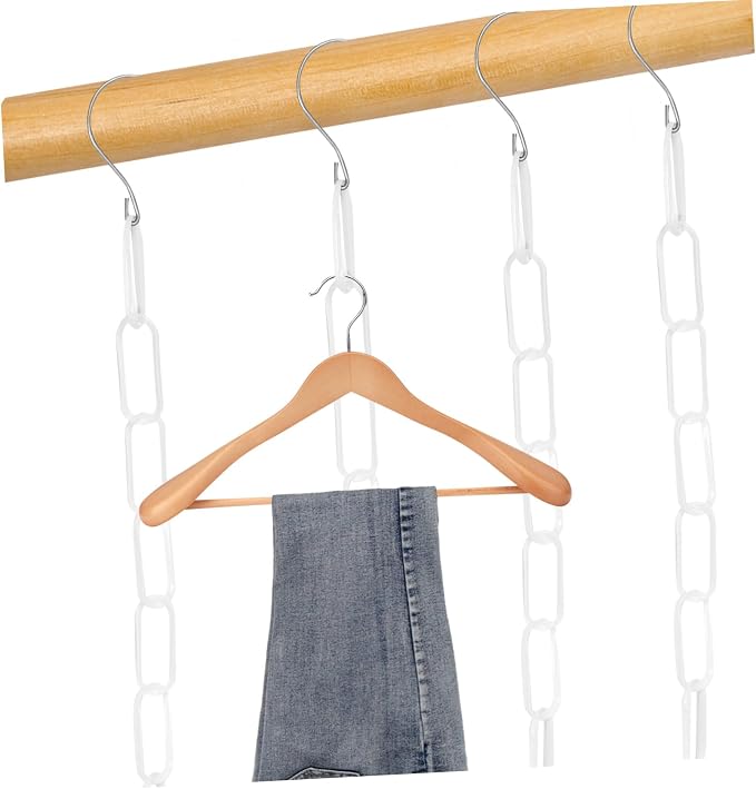 Zerodeko 4Pcs Heavy Duty Clothes Hangers Chain - Image 4