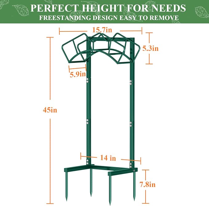 Super Stable Garden Hose Holder, Detachable Water Hose Holders Hose Storage - Image 6