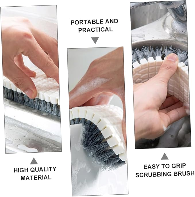 4-Piece Flexible Cleaning Brush Set Pot Shoe Bathroom Laundry Brushes Versatile - Image 3