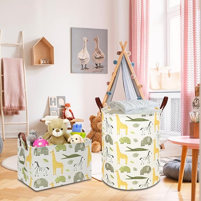 Kids Laundry Hamper, Baby Nursery Hamper, Waterproof Storage Bin, Clothes - Image 4