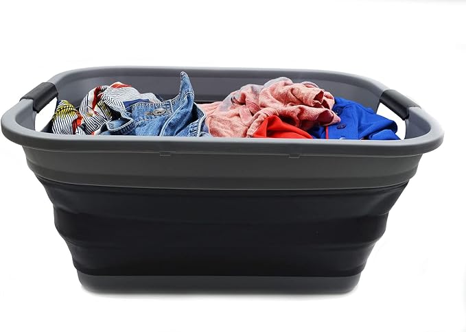 SAMMART 41L Collapsible Plastic Laundry Basket - Image 7
